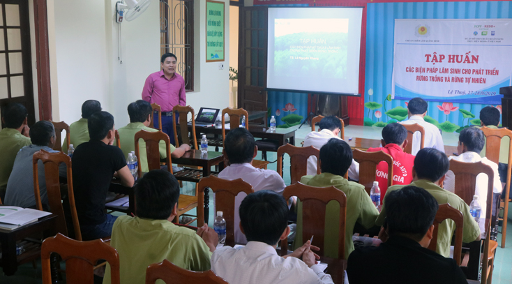 Tập huấn về biện pháp lâm sinh tại huyện Lệ Thủy