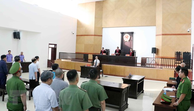 Quang cảnh phiên tuyên án các bị cáo ngày 13-6-2019. (Ảnh: Văn Điệp/TTXVN)