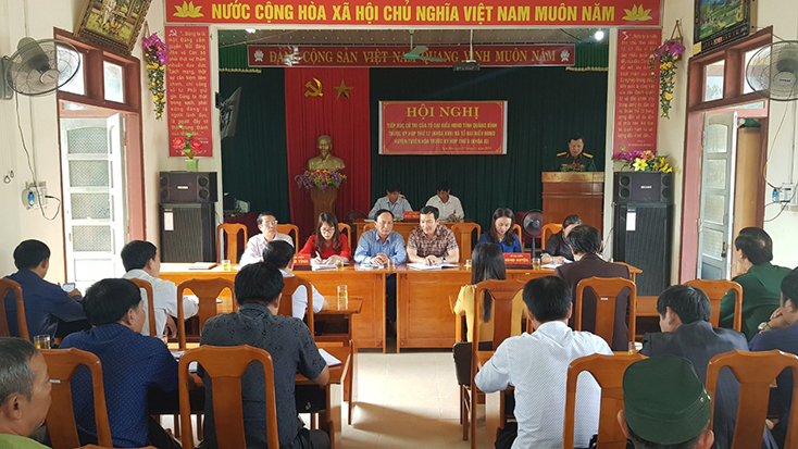 Các Đại biểu HĐND tỉnh tiếp xúc với cử tri huyện Tuyên Hóa tại xã Ngư Hóa