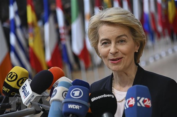 Chủ tịch đắc cử Ủy ban Liên minh châu Âu (EC) Ursula von der Leyen. (Ảnh: THX/TTXVN)