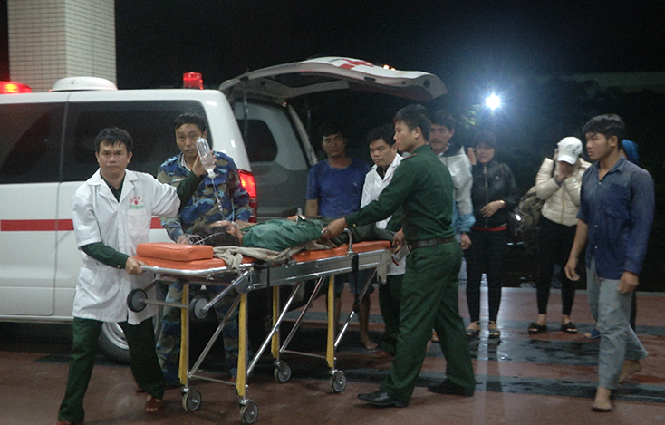  BĐBP Quảng Bình khẩn trương tiếp nhận nạn nhân
