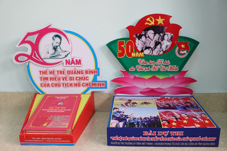Nhiều bài dự thi  "Thế hệ trẻ Quảng Bình tìm hiểu về Di chúc Chủ tịch Hồ Chí Minh " được trình bày công phu.
