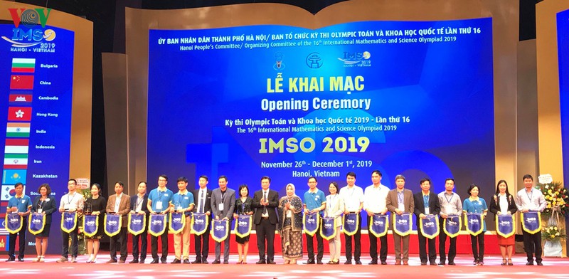 Lễ Khai mạc Kỳ thi Olympic Toán học và Khoa học quốc tế (IMSO) 2019 tại Hà Nội.