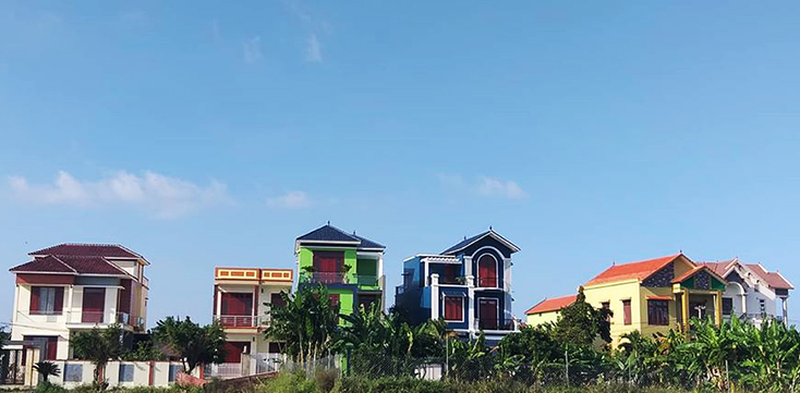 Một góc xã Lương Ninh.