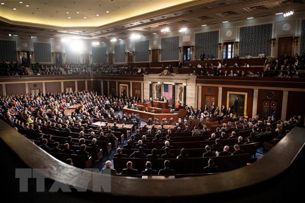 Toàn cảnh một phiên họp của Quốc hội Mỹ. (Nguồn: AFP/TTXVN)