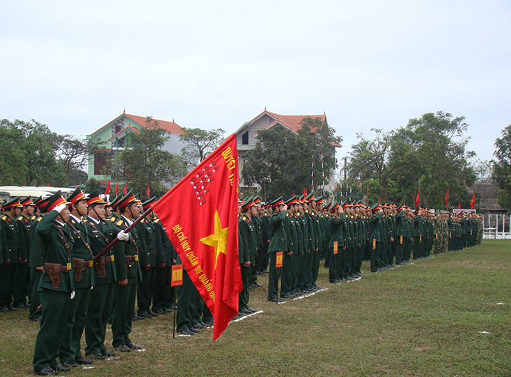  LLVT Quảng Bình ra quân huấn luyện.   Ảnh: A.T