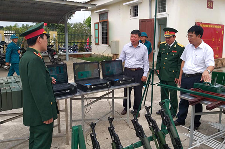 Công tác huấn luyện chiến đấu luôn được LLVT huyện Quảng Ninh chú trọng.