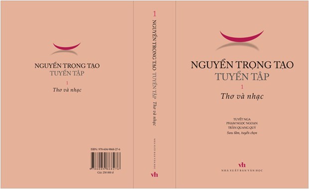 Tuyển tập ra mắt nhân kỷ niệm 1 năm ngày mất nhà thơ-nhạc sỹ Nguyễn Trọng Tạo. (Ảnh: NXB Văn học)