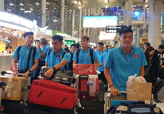 U23 Việt Nam đã đặt chân đến Thái Lan. (Nguồn: VFF)