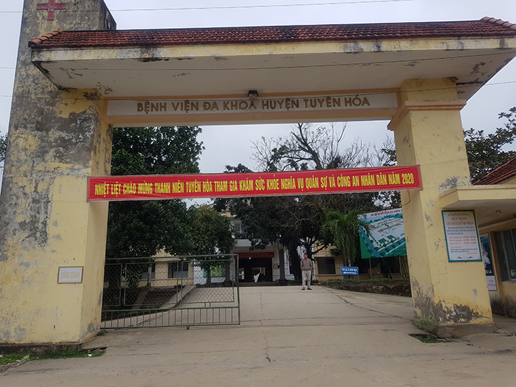 Bệnh viện đa khoa huyện Tuyên Hóa, nơi xảy ra vụ việc	