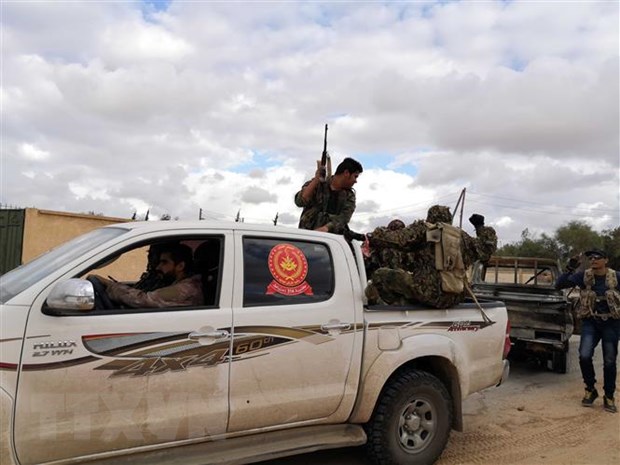 Lực lượng của Chính phủ đoàn kết dân tộc Libya (GNA) được triển khai tại khu vực phía nam thủ đô Tripoli, Libya. (Ảnh: THX/TTXVN)