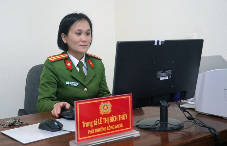 Trung tá Lê Thị Bích Thủy.