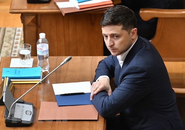 Tổng thống Ukraine Volodymyr Zelensky. (Ảnh: AFP/TTXVN)