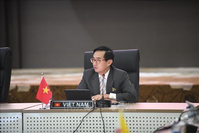 Đại sứ, Trưởng phái đoàn đại diện thường trực Việt Nam tại ASEAN Trần Đức Bình. Ảnh: Hữu Chiến/TTXVN