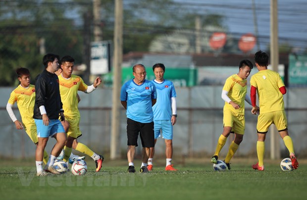 Huấn luyện viên Park Hang-seo sẽ chọn Văn Toản cho vị trí thủ môn thay vì Bùi Tiến Dũng ở trận đấu với U23 UAE. (Ảnh: Vietnam+)