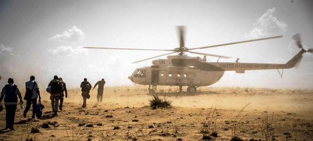 Máy bay trực thăng chở lực lượng gìn giữ hòa bình tại Mali - MINUSMA. (Nguồn: news.un.org)