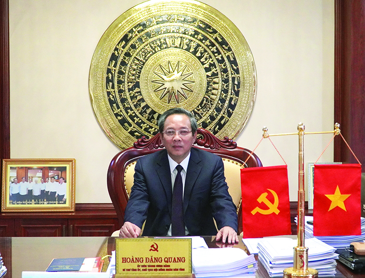 Đồng chí Hoàng Đăng Quang, Ủy viên Trung ương Đảng, Bí thư Tỉnh ủy, Chủ tịch HĐND tỉnh