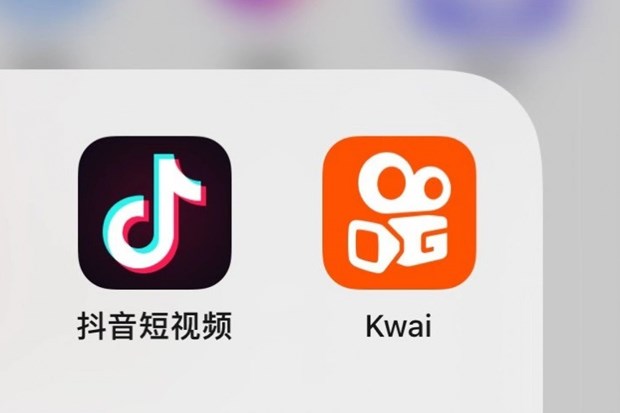 Hai ứng dụng video ngắn phổ biến ở Trung Quốc. (Nguồn: KrASIA)