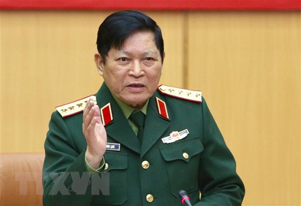 Đại tướng Ngô Xuân Lịch, Bộ trưởng Quốc phòng. (Ảnh: Dương Giang/TTXVN)