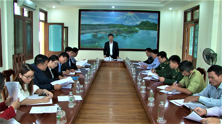 UBND huyện Quảng Ninh yêu cầu các địa phương, đơn vị chủ động phòng chống dịch corona.