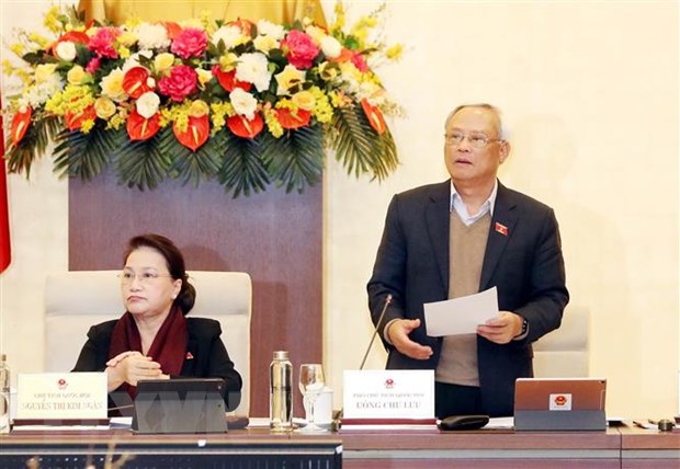 Phó Chủ tịch Quốc hội Uông Chu Lưu phát biểu. (Ảnh: Trọng Đức/TTXVN)