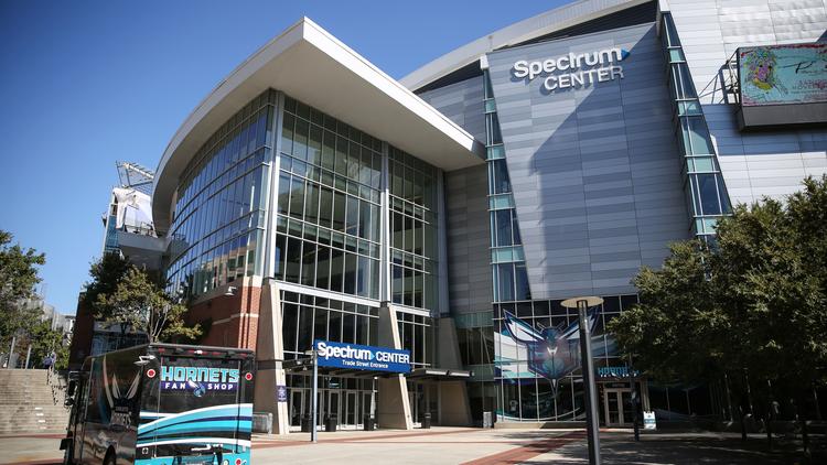 Trung tâm Spectrum ở thành phố Charlotte của tiểu bang North Carolina, nơi diễn ra Đại hội toàn quốc Đảng Cộng hòa tháng 8/2020. Ảnh: Carolina Journal