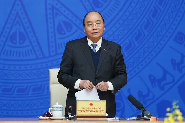 Thủ tướng Chính phủ Nguyễn Xuân Phúc phát biểu tại hội nghị.