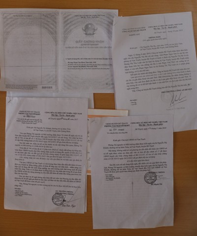 Một số văn bản liên quan đến nội dung tố cáo của bà Nguyễn Thị Hà.