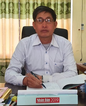 Ông Trương Thanh Lam, Bí thư Đảng ủy, Chủ tịch HĐND xã Châu Hóa.