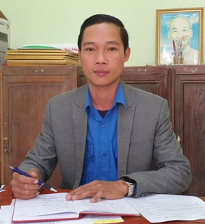  Bí thư Đoàn xã Châu Hóa Trương Quang Tiến.