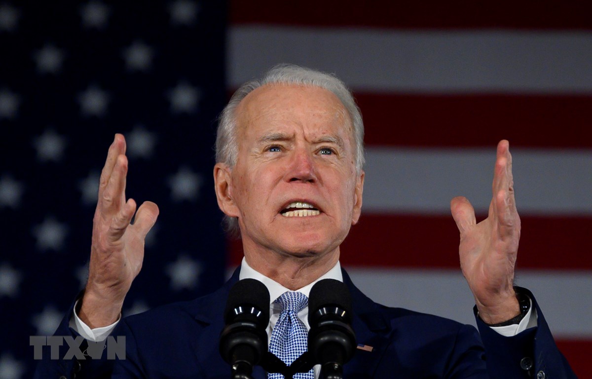 Cựu Phó Tổng thống Mỹ Joe Biden phát biểu sau cuộc bầu cử sơ bộ tại Columbia, South Carolina, Mỹ, ngày 29/2/2020. (Nguồn: AFP/ TTXVN)