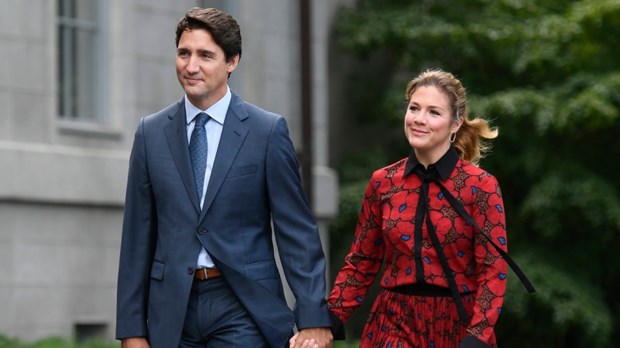 Thủ tướng Canada Justin Trudeau và phu nhân Sophie Gregoire Trudeau. (Nguồn: THE CANADIAN PRESS)