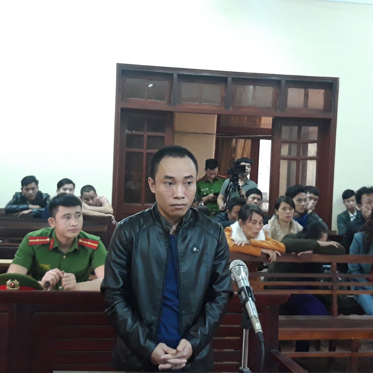 Bị cáo Cao Như Huỳnh tại tòa.