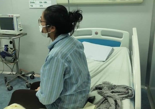 Bệnh nhân số 17 đang được điều trị tại Bệnh viện Bệnh nhiệt đới Trung ương. (Ảnh: PV/Vietnam+)