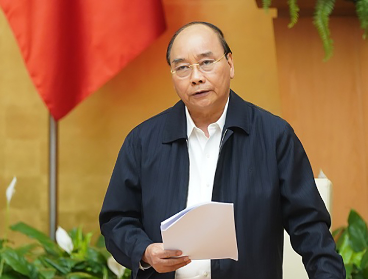 Thủ tướng phát biểu kết luận cuộc họp - Ảnh: VGP/Quang Hiếu