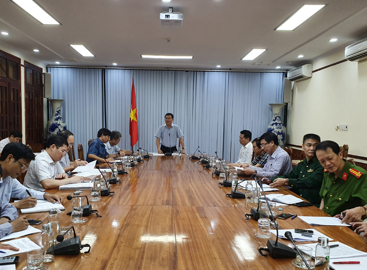 Đồng chí Trần Tiến Dũng, Tỉnh ủy viên, Phó Chủ tịch UBND tỉnh kết luận tại cuộc họp