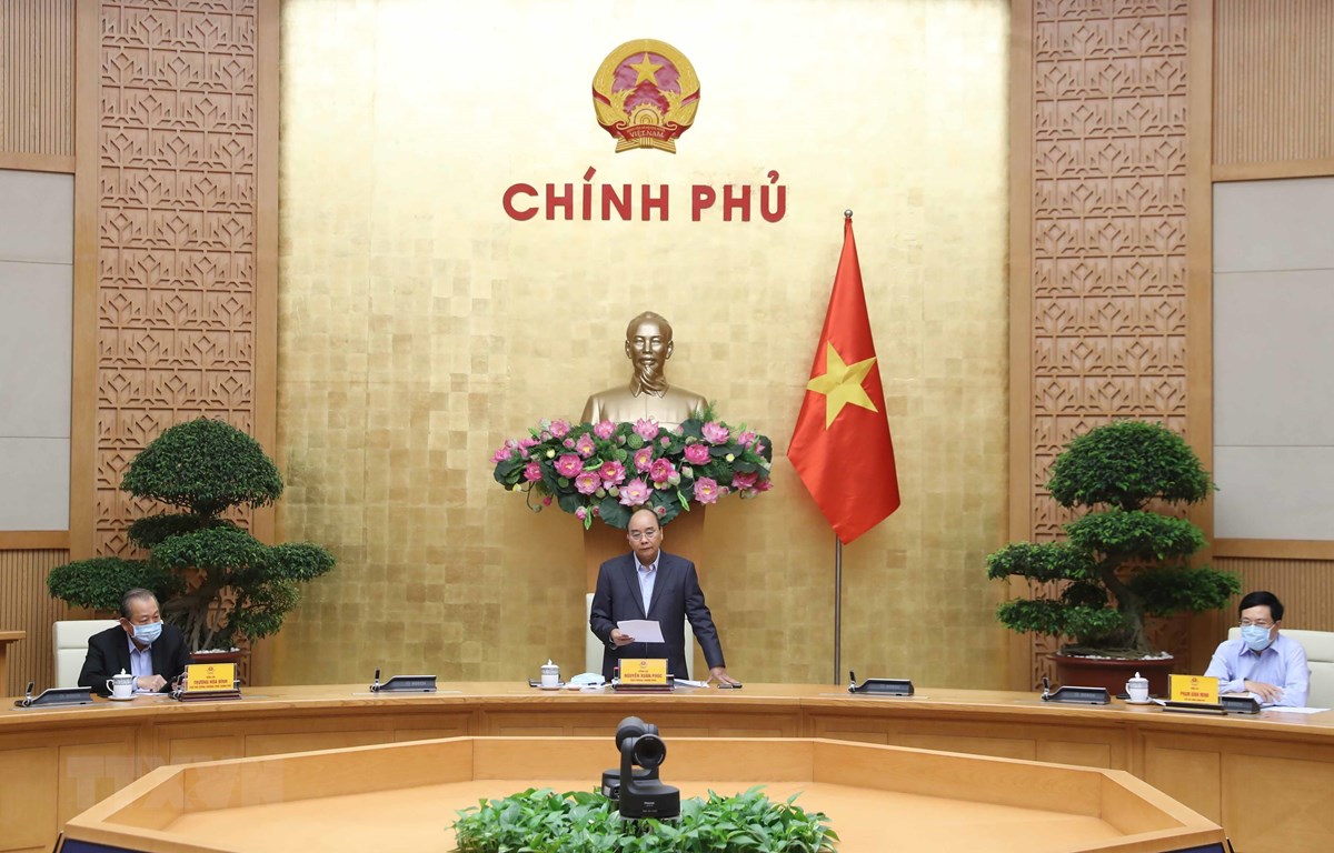 Thủ tướng Nguyễn Xuân Phúc phát biểu. (Ảnh: Thống Nhất/TTXVN)