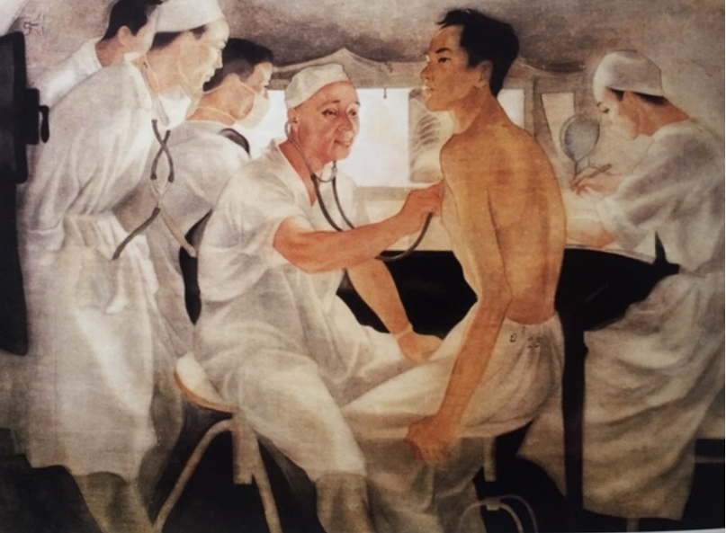 Bức tranh Anh hùng lao động Phạm Ngọc Thạch của họa sĩ Trần Đông Lương