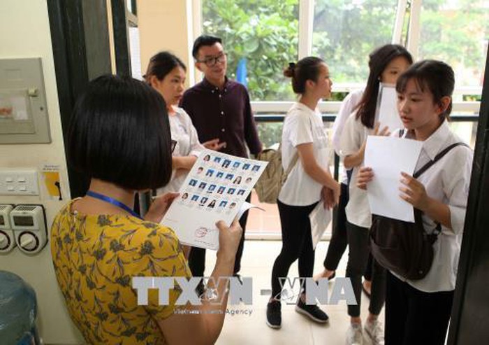  Thí sinh tham dự kỳ thi THPT quốc gia 2019. Ảnh minh hoạ: TTXVN