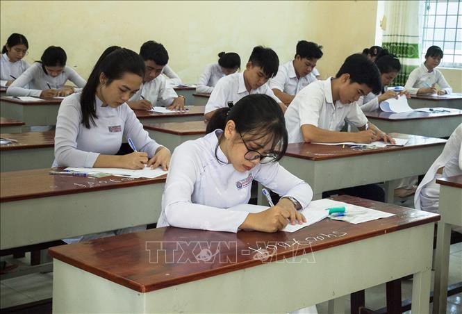   Thí sinh tham dự kỳ thi THPT quốc gia 2019. Ảnh minh họa: TTXVN