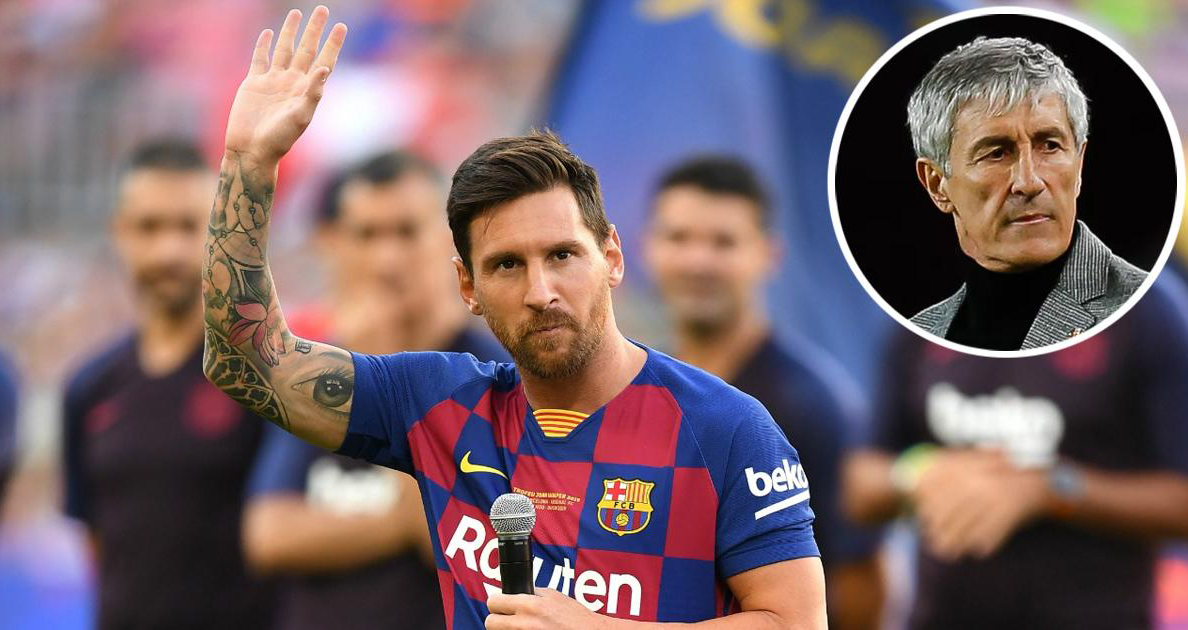  HLV của Barca, Quique Setien khẳng định Lionel Messi sẽ gắn bó với Barcelona cho đến khi anh giải nghệ. Ảnh: DM.