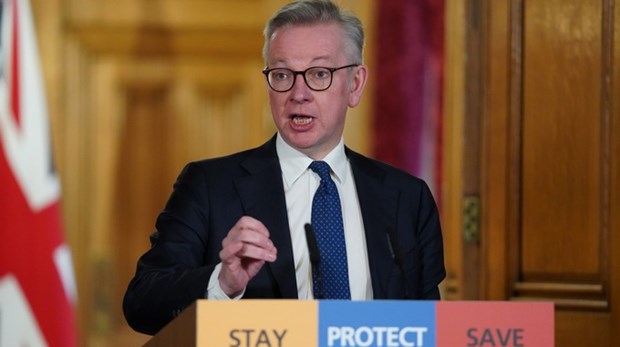 Bộ trưởng Văn phòng Nội các Anh Michael Gove. (Ảnh: ITV)