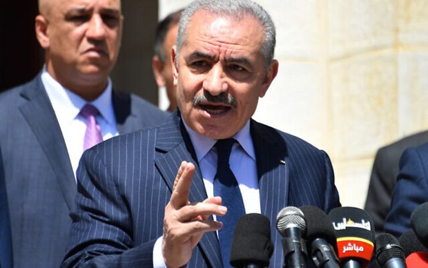 Thủ tướng Palestine Mohammed Shtayyeh. (Nguồn: timesofisrael)