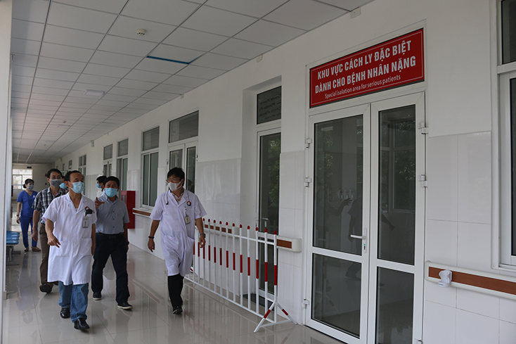 Khu cách ly đặc biệt của Bệnh viện hữu nghị Việt Nam-Cuba Đồng Hới luôn thực hiện tốt việc cách ly, theo dõi sức khỏe các đối tượng trở về từ vùng dịch có biểu hiện ho, sốt…