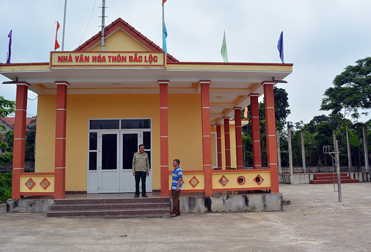 Nhà văn hóa thôn Bắc luôn được tu bổ, xây dựng, đáp ứng nhu cầu sinh hoạt văn hóa, văn nghệ, thể thao của bà con. 