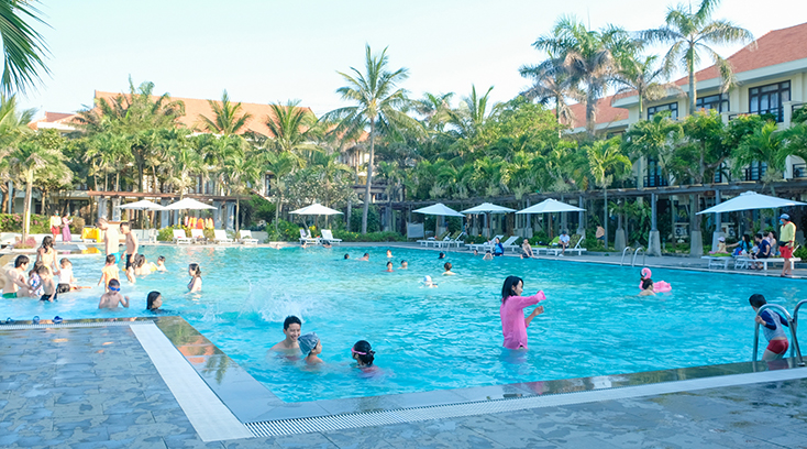 Nhiều du khách lựa chọn Sun Spa là nơi nghỉ dưỡng trong dịp nghỉ lễ 30-4, 1-5 (ảnh đơn vị cung cấp).