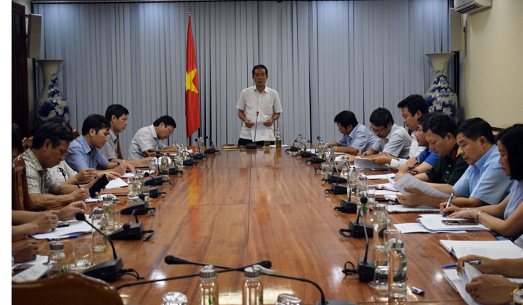 Đồng chí Trần Công Thuật, Chủ tịch UBND tỉnh kết luận họp phiên thứ nhất triển khai kế hoạch, công tác chuẩn bị tổ chức Đại hội Thi đua yêu nước tỉnh Quảng Bình lần thứ V năm 2020