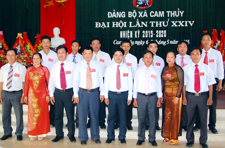 Ban Chấp hành Đảng bộ xã Cam Thủy nhiệm kỳ 2015-2020 đã lãnh đạo nhân dân trong xã thực hiện tháng lợi các mục tiêu trong nhiệm kỳ.