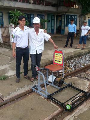  Xe tuần đường sắt do ông Đặng Thanh Lâm sáng chế.