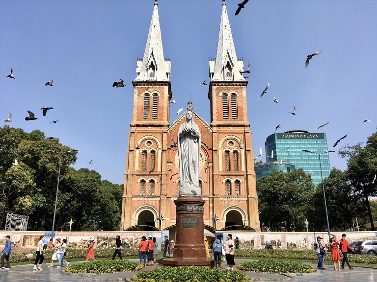 Nhà thờ Đức Bà, tọa lạc tại quận 1, TP. Hồ Chí Minh. (Ảnh minh họa).